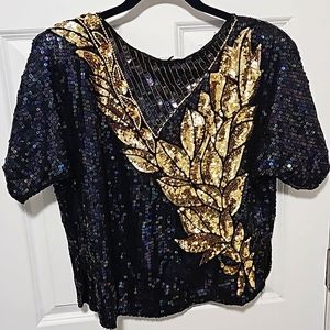 Cotton castle women sequin blouse